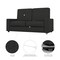 Bestar Universel 73W Sofa for Full Murphy Bed (no backrest) in grey AC-1069-25 - alternate 6
